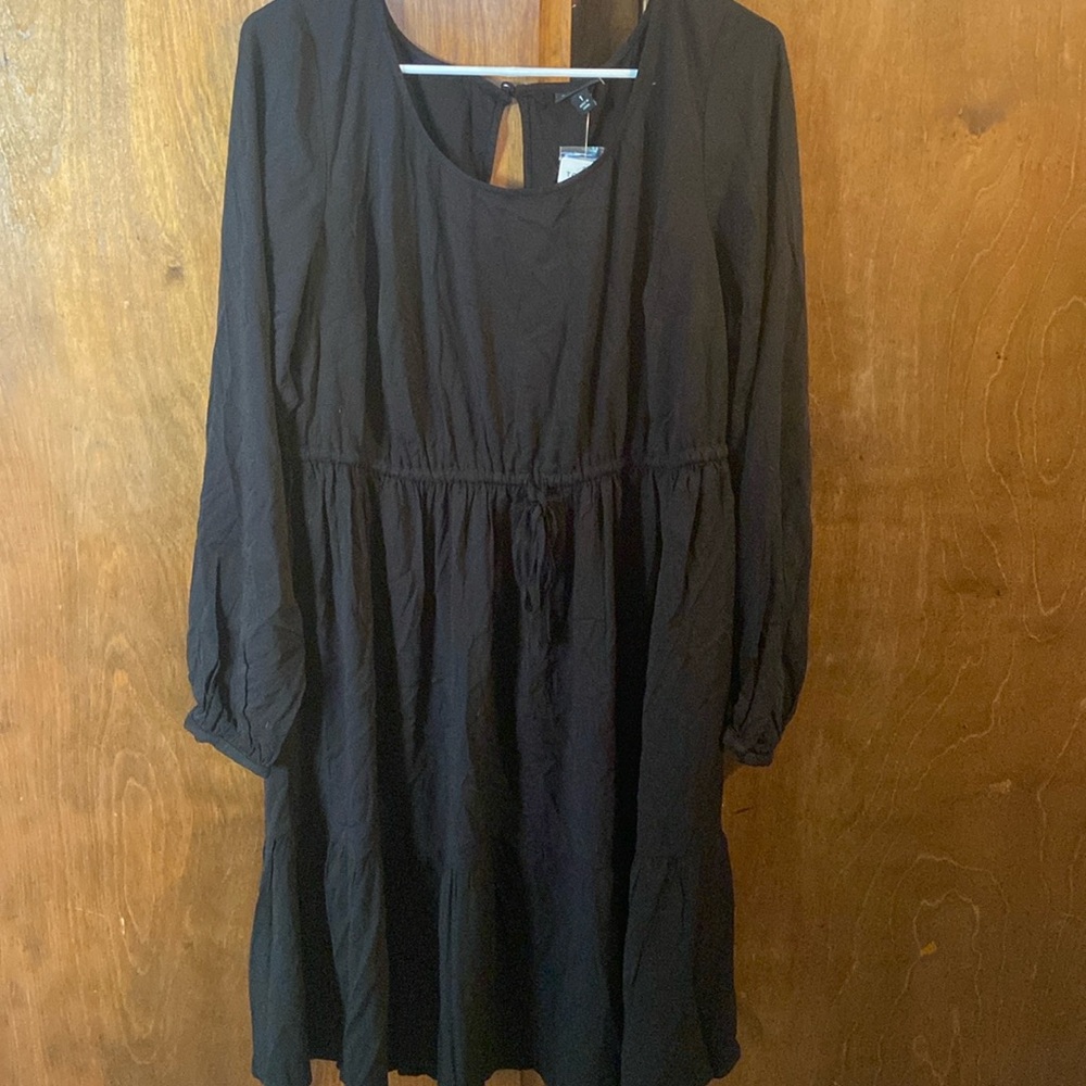 NWT Torrid black long sleeve dress size 1 1X plus women’s